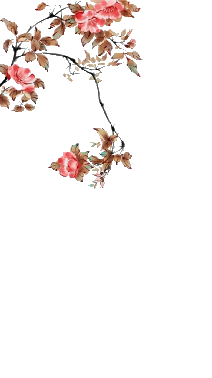 免扣古风花草素材自抠图