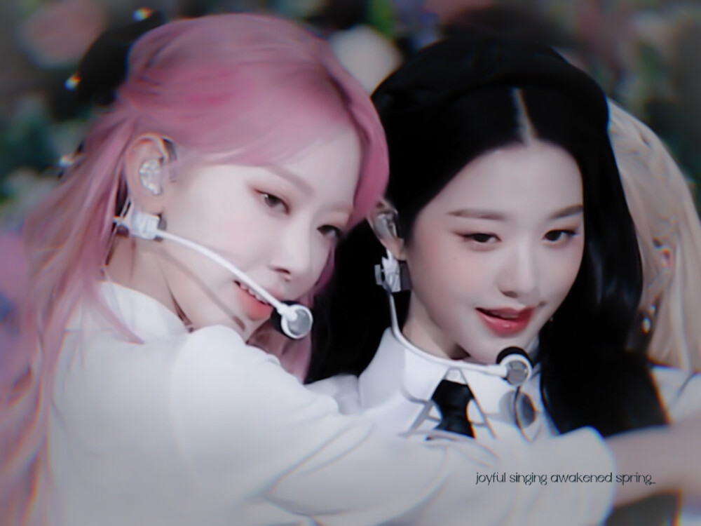 「张元英×宫脇咲良」
这对真的战地玫瑰，都2022了我还在嗑呜呜呜
原朴安冉