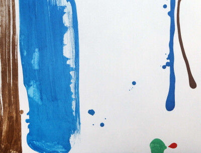 今夜的梦，在流动的蓝色里。
Helen Frankenthaler/海伦·佛兰肯瑟勒
1928-2011 