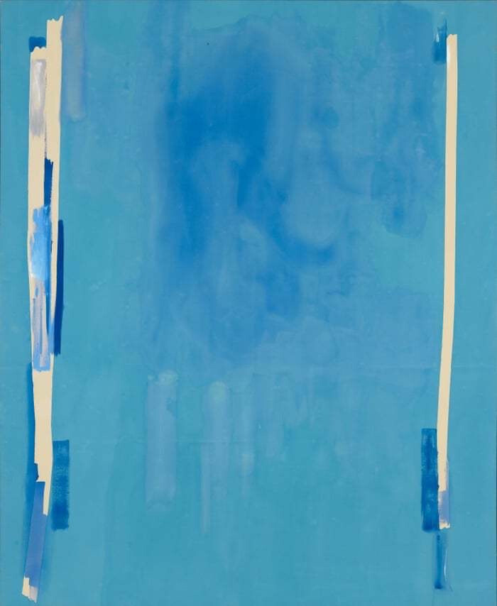 今夜的梦，在流动的蓝色里。
Helen Frankenthaler/海伦·佛兰肯瑟勒
1928-2011 