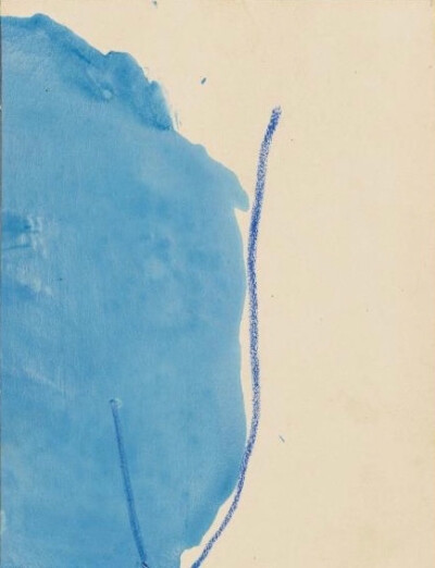 今夜的梦，在流动的蓝色里。
Helen Frankenthaler/海伦·佛兰肯瑟勒
1928-2011 