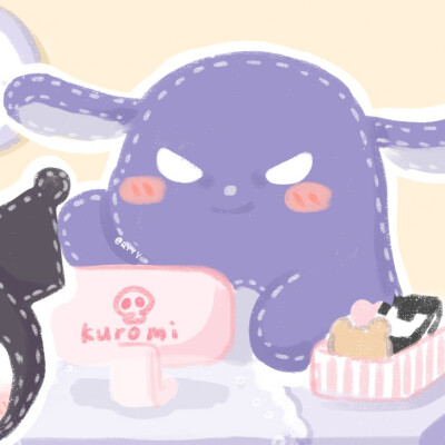 库洛米&巴库情侣头像 二转注明 禁商用