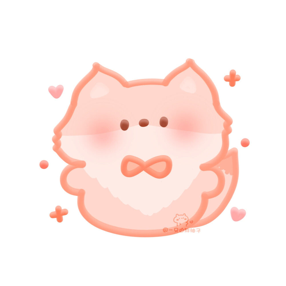 可爱小动物白底手绘头像 画师:一只白胖柚子