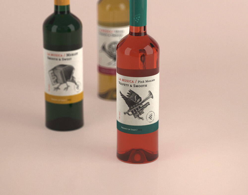 LaMusica\WineBranding&Packaging葡萄酒品牌LOGO设计和VI包装设计 