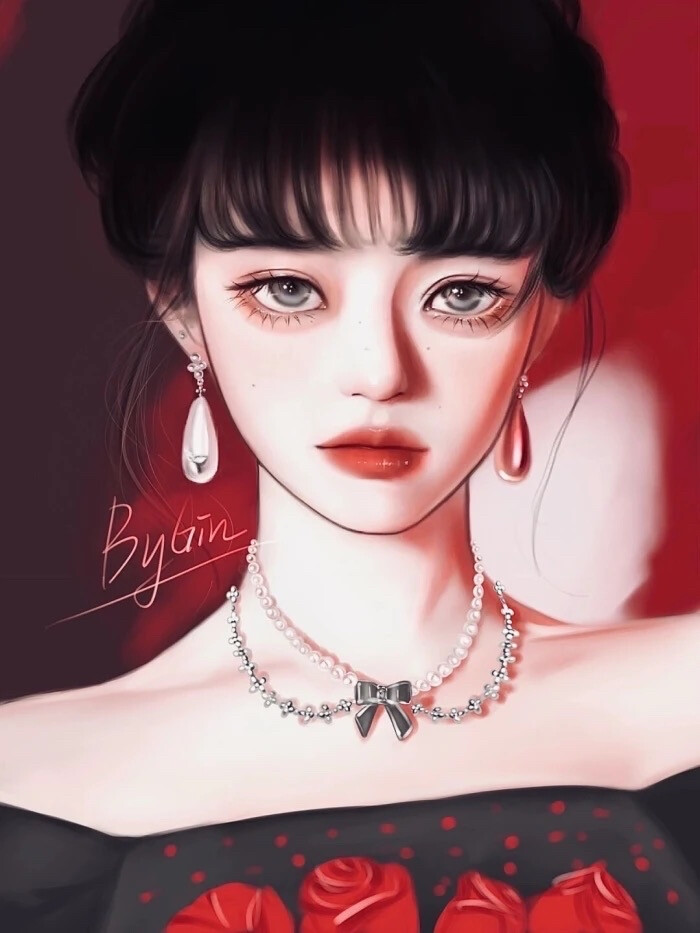 “希望你也快乐”
女生头像｜优质女头｜手绘头像
画师:【ByGin】