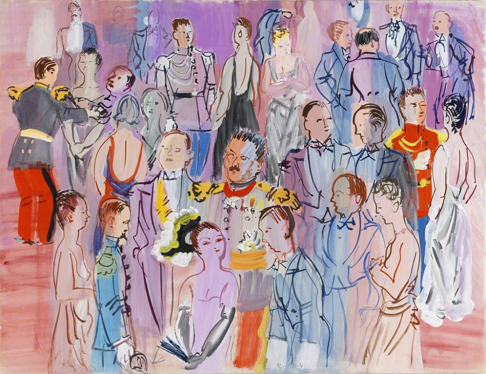 【艺术分享】劳尔·杜飞(Raoul Dufy,1877年6月4日-1953年3月23日)早期作品先后受印象派和立体派影响，终以野兽派的作品著名。其作品色彩艳丽，装饰性强。他的作品除了绘画，还在挂毯、壁画、纺织品和陶瓷设计中被广泛采用。