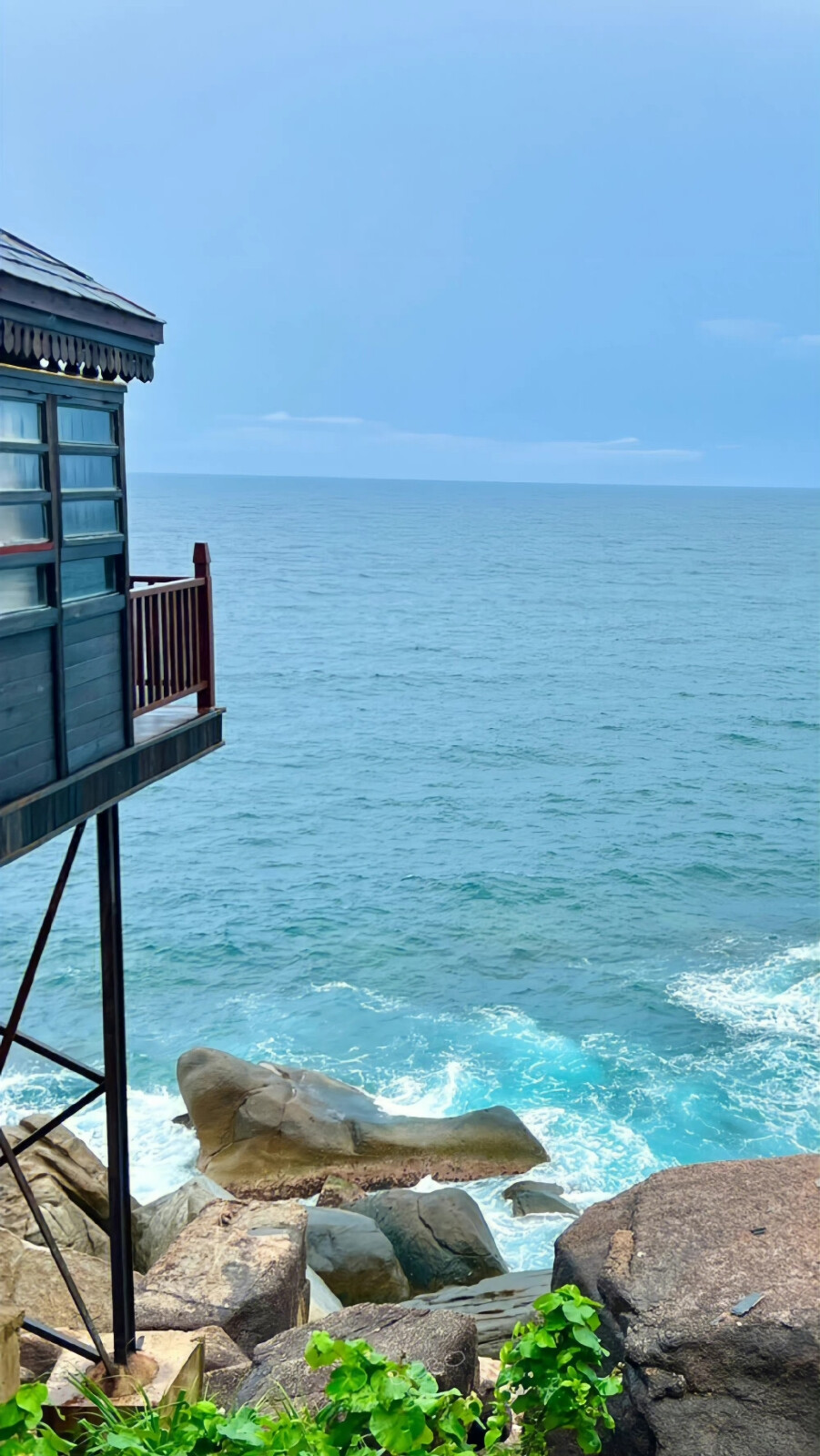 蓝色 海滩 夏日 壁纸