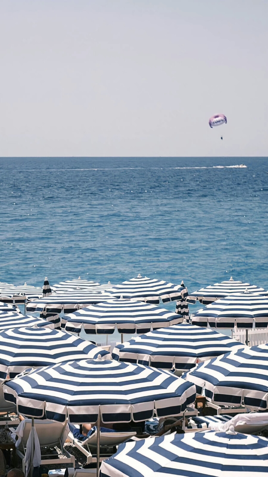 蓝色 海滩 夏日 壁纸