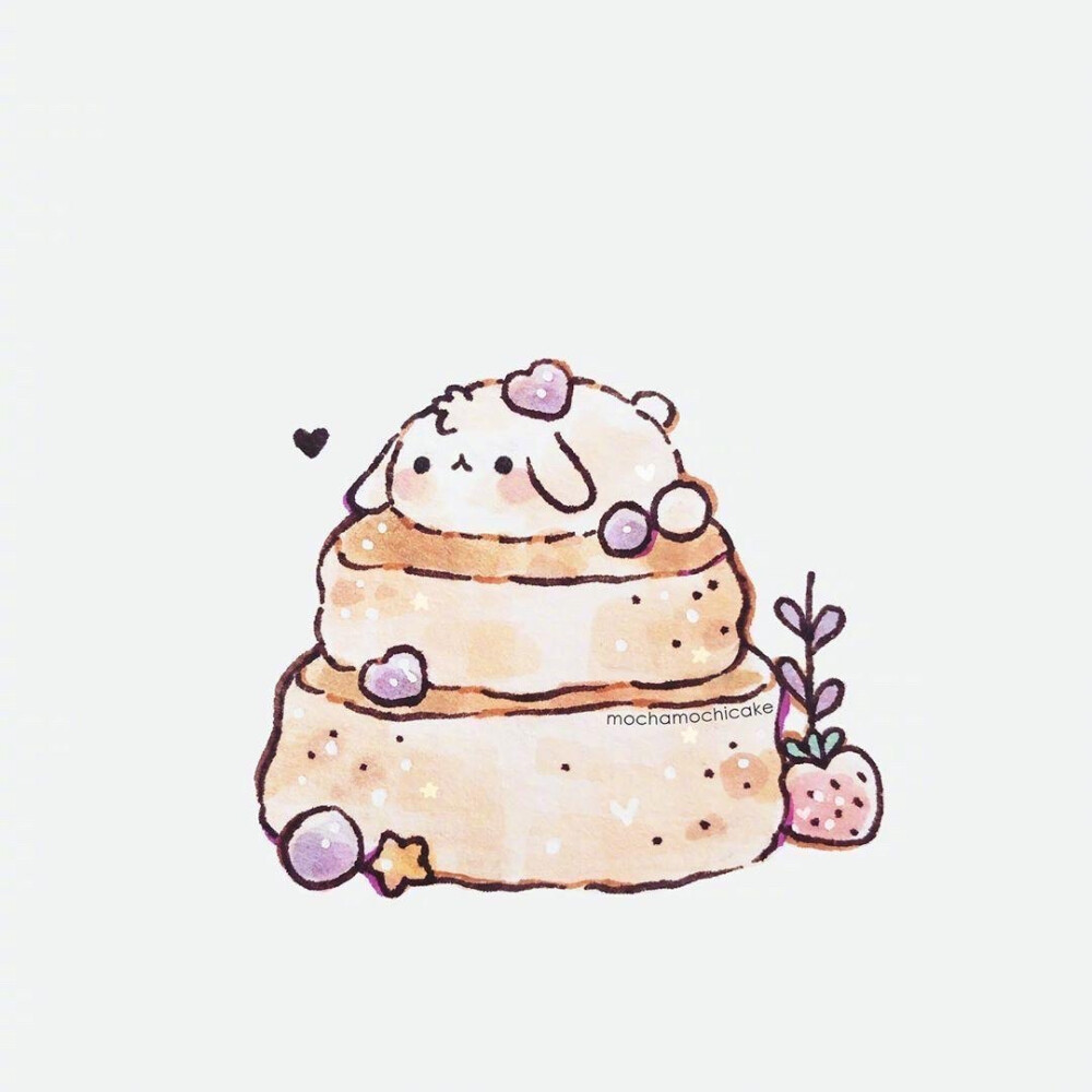 治愈系的甜点插画