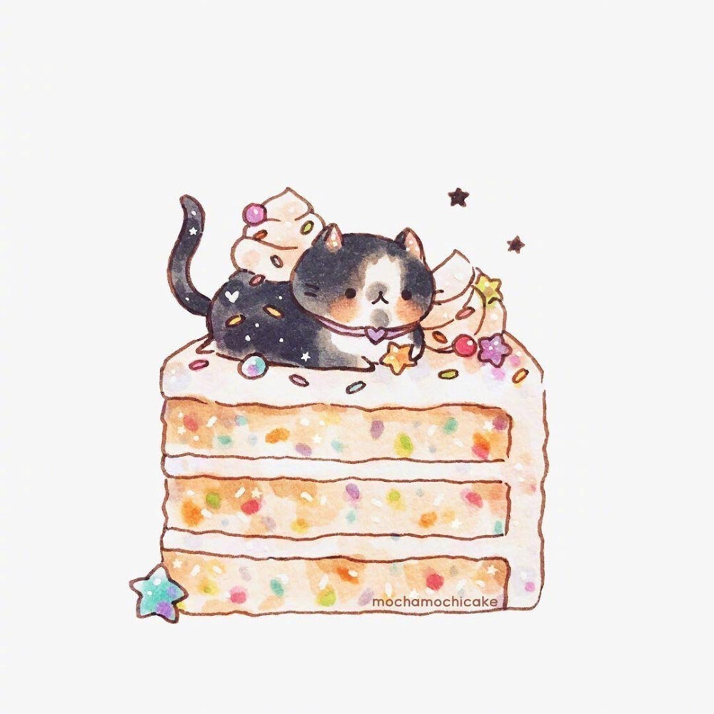 治愈系的甜点插画