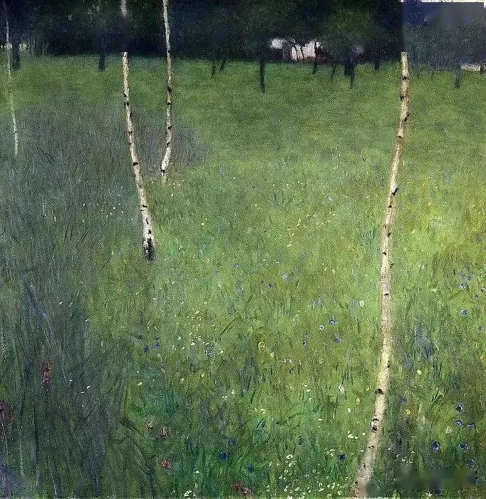  满眼苍翠，夏日清凉，走进古斯塔夫·克里姆特的画。