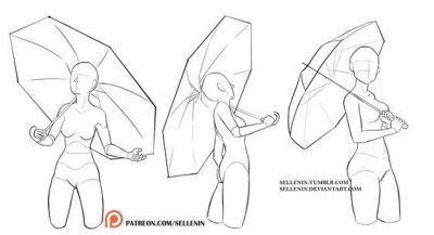 伞画法