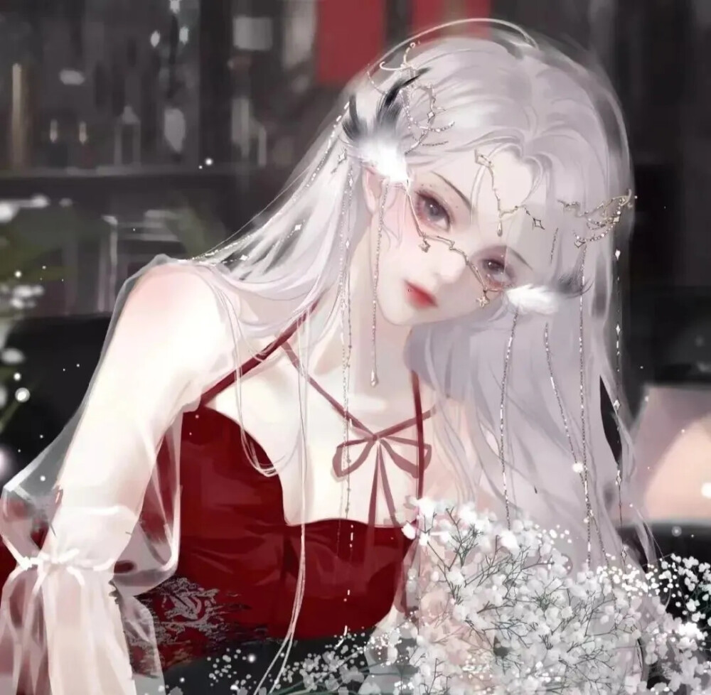 动漫女头闺蜜头像仙气可爱