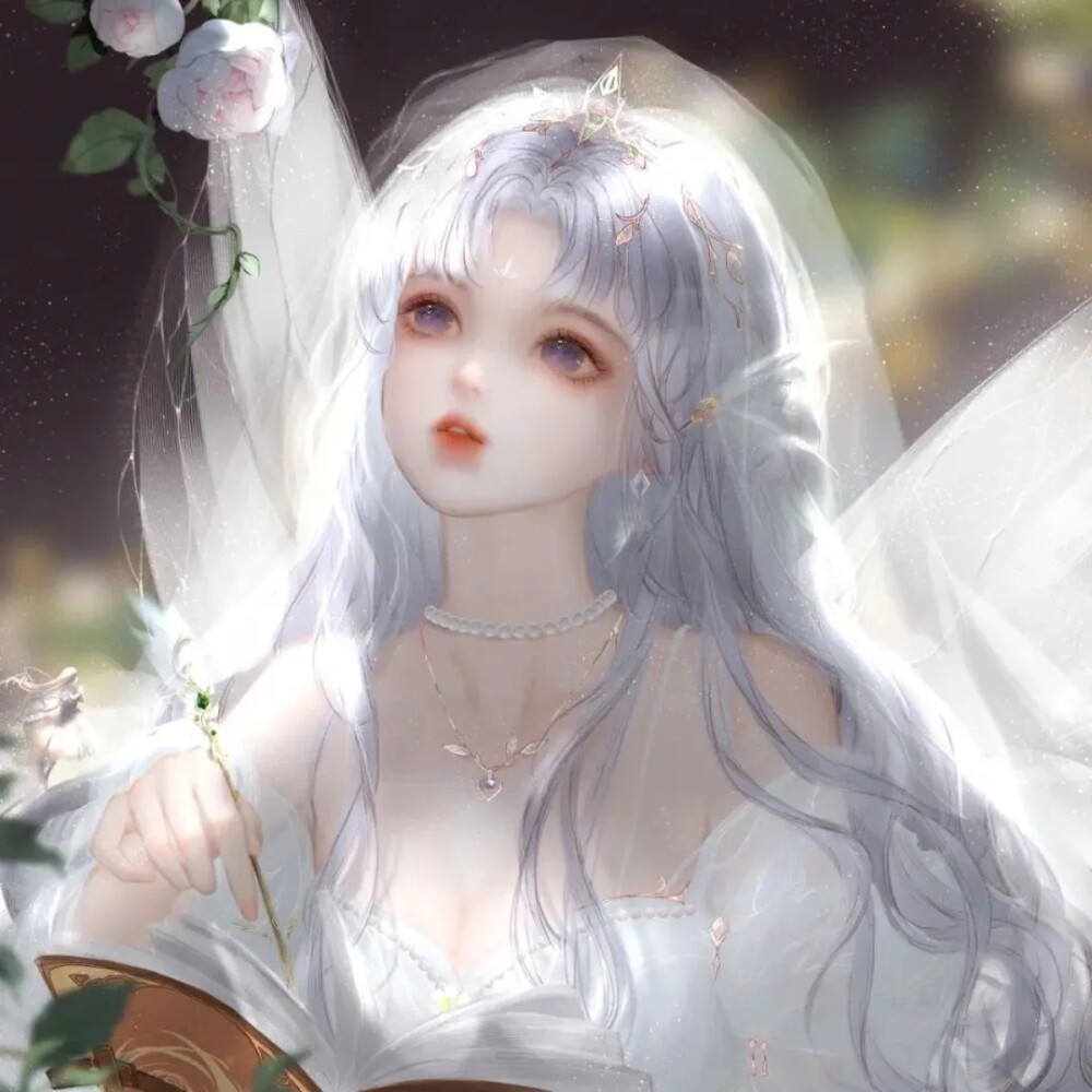 动漫女头闺蜜头像仙气可爱