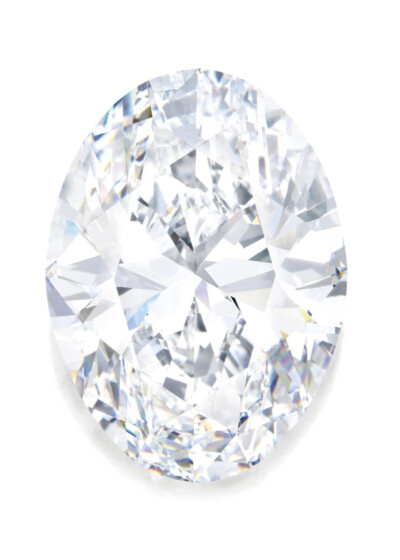 椭圆形全美钻石重88.22克拉