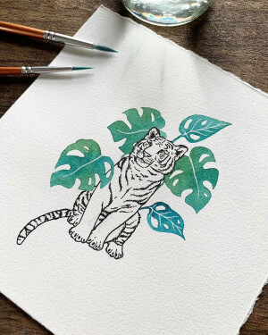 插画， ins：wolfandbear.co ​​​