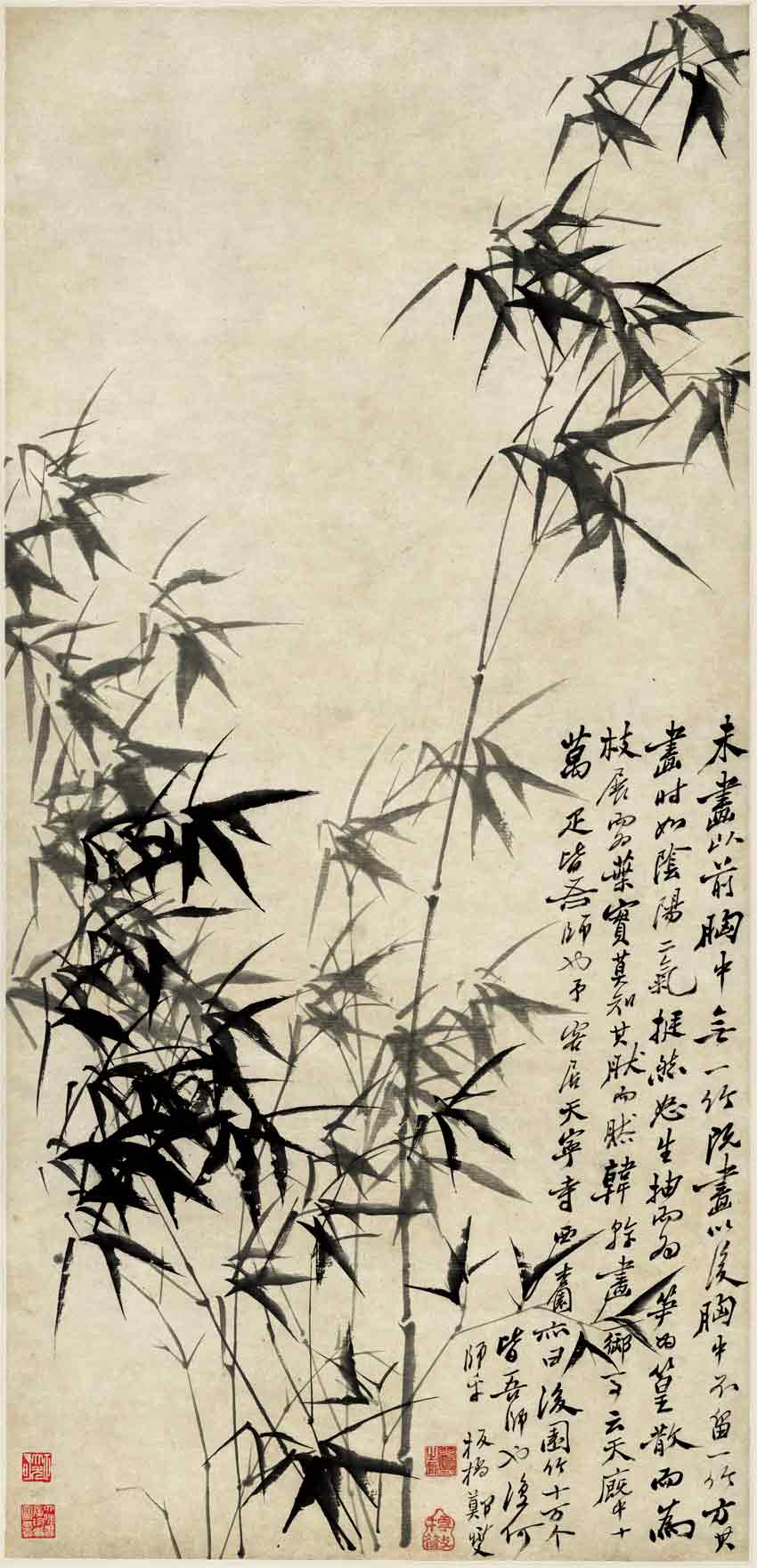 【艺术分享】郑板桥(1693年-1766年)，原名郑燮，字克柔，号理庵，又号板桥，人称板桥先生，江苏兴化人，祖籍苏州。清代书画家、文学家。郑板桥一生只画兰、竹、石，自称"四时不谢之兰，百节长青之竹，万古不败之石，千秋不变之人"。其诗书画，世称"三绝"，是清代比较有代表性的文人画家。 