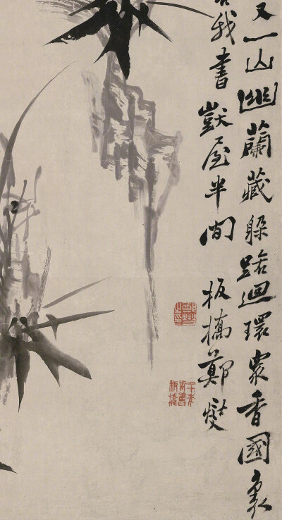 【艺术分享】郑板桥(1693年-1766年)，原名郑燮，字克柔，号理庵，又号板桥，人称板桥先生，江苏兴化人，祖籍苏州。清代书画家、文学家。郑板桥一生只画兰、竹、石，自称"四时不谢之兰，百节长青之竹，万古不败之石，…