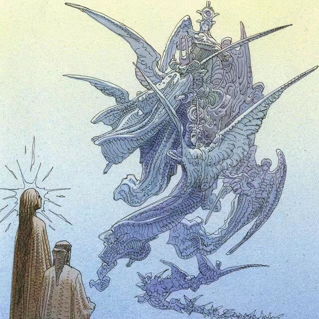 【艺术分享】墨比斯（Mœbius），真名Jean Giraud，法国漫画家、设计师。于1938年出生在巴黎的巿郊Nogent-sur-Marne，其一生充满传奇色彩，自六七十年代起便是欧洲最享誉的顶级漫画家之一，故事风格丰富多变、画工亦登峰造极。