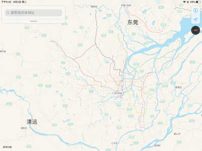 当以不同的方向看广州地铁线路图（注意右上角）
