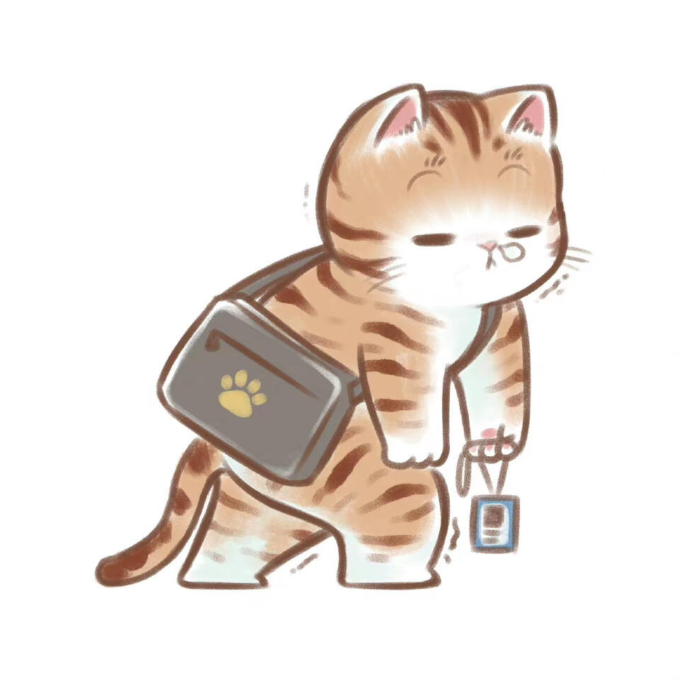 萌宠头像｜摆烂的大橘猫
画师：魏大葱有木瓜
