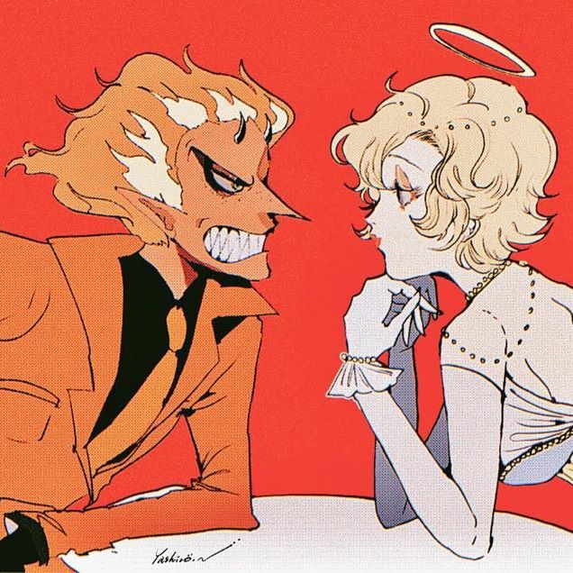 外网神仙太太创作的短漫作品:heaven and hell关于天使和恶魔的故事