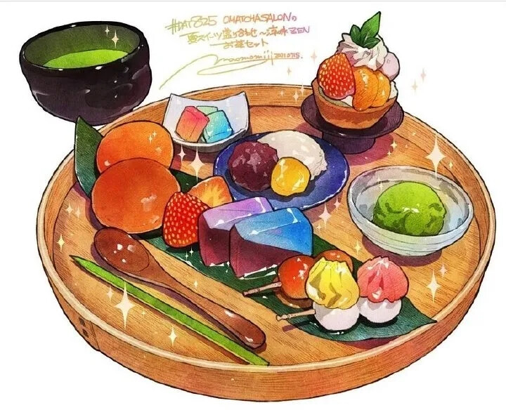 写实食物插画 插画师：via. mamomiji