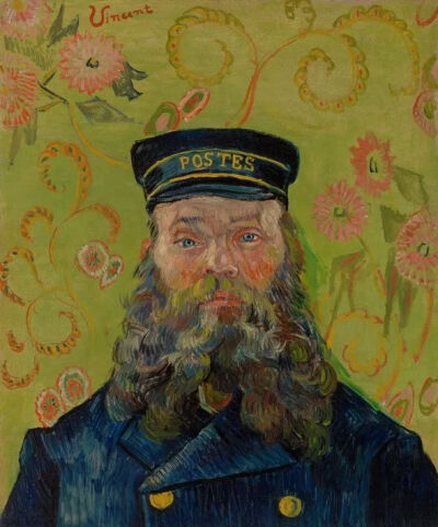 梵·高《The Postman (Joseph-Étienne Roulin)》，布面油画，65.7×55.2cm，1889年，阿尔伯特·巴恩斯博士收藏的第一件作品
