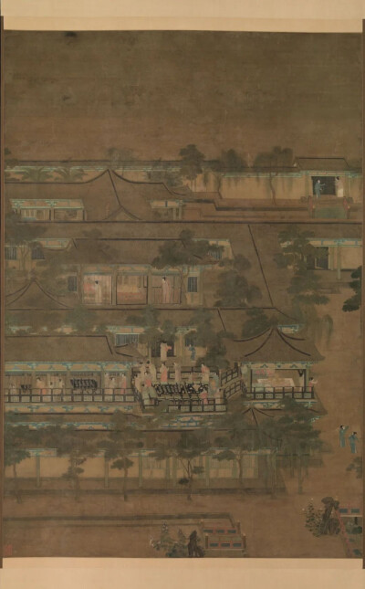 佚名《乞巧图》，绢本设色，162×111cm，北宋，大都会艺术博物馆藏