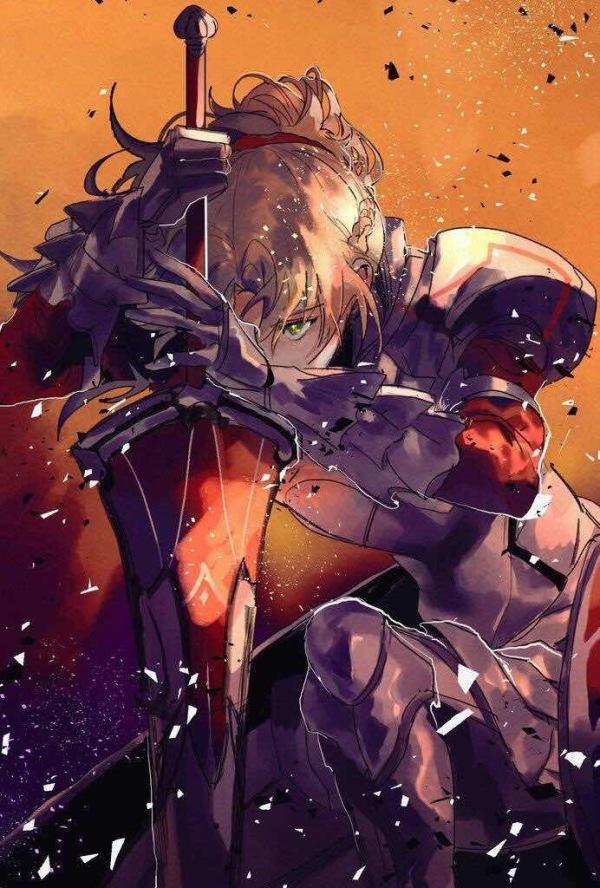 莫德雷德saber反叛的骑士02对军宝具灿然辉耀之王剑向吾华丽父王的