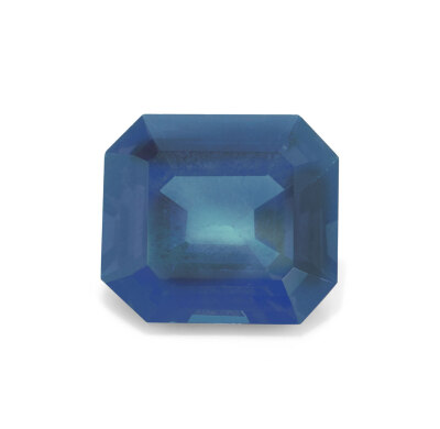 Christie's 佳士得日内瓦秋拍 蓝宝石裸石 八角形阶梯式切割蓝宝石 5.95ct 经SSEF和Gübelin鉴定产地为克什米尔，无加热迹象。成交价43.25万瑞郎