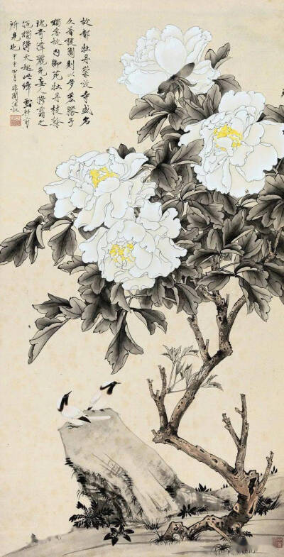 工笔花鸟画大师 于非闇 画作