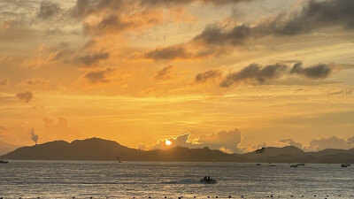 海与日落