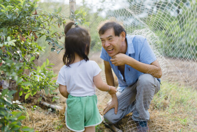 甜甜的都给你
摄影：洪小漩
出镜：家人
今年，蓝莓刚到了收获时节，爸妈就惦记着让我们回家。那些时日，菲比恰好在上虞阿太家，没能及时赶回浦江。所幸的是，我弟难得请出假来回了一趟浦江，将头茬蓝莓一网打尽。…