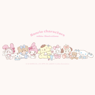  Mikko × Sanrio characters 插画