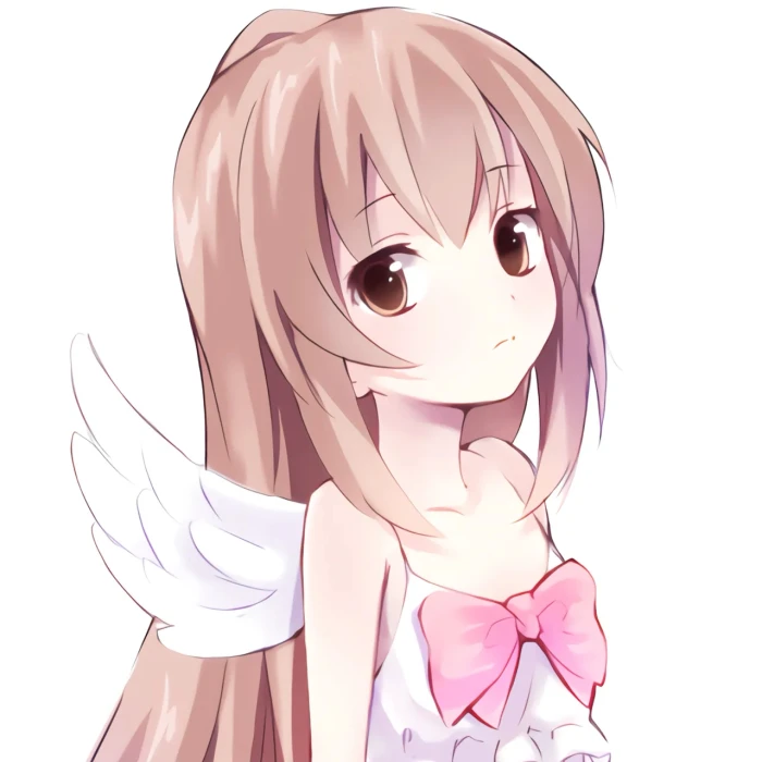 可爱粉色女生动漫微信头像