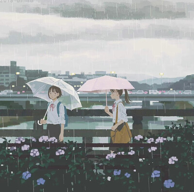 治愈氛围感水彩插画
独属少年的美好
画师：ins@j_kmor