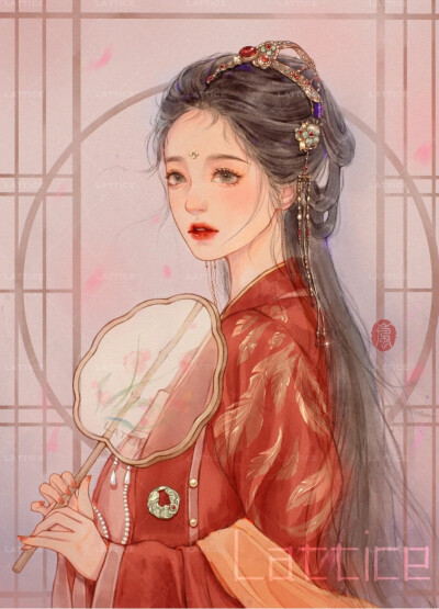 美女手绘