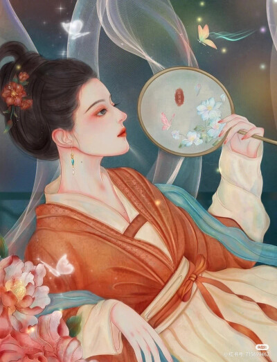 美女手绘