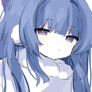 蓝色系列 动漫女生头像