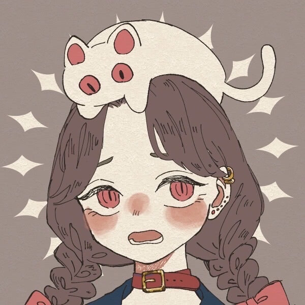 手绘闺蜜女生动漫头像系列