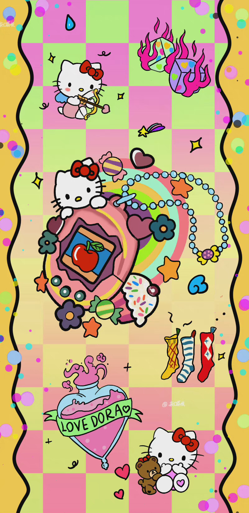 库洛米 凯蒂猫 礼貌拿图