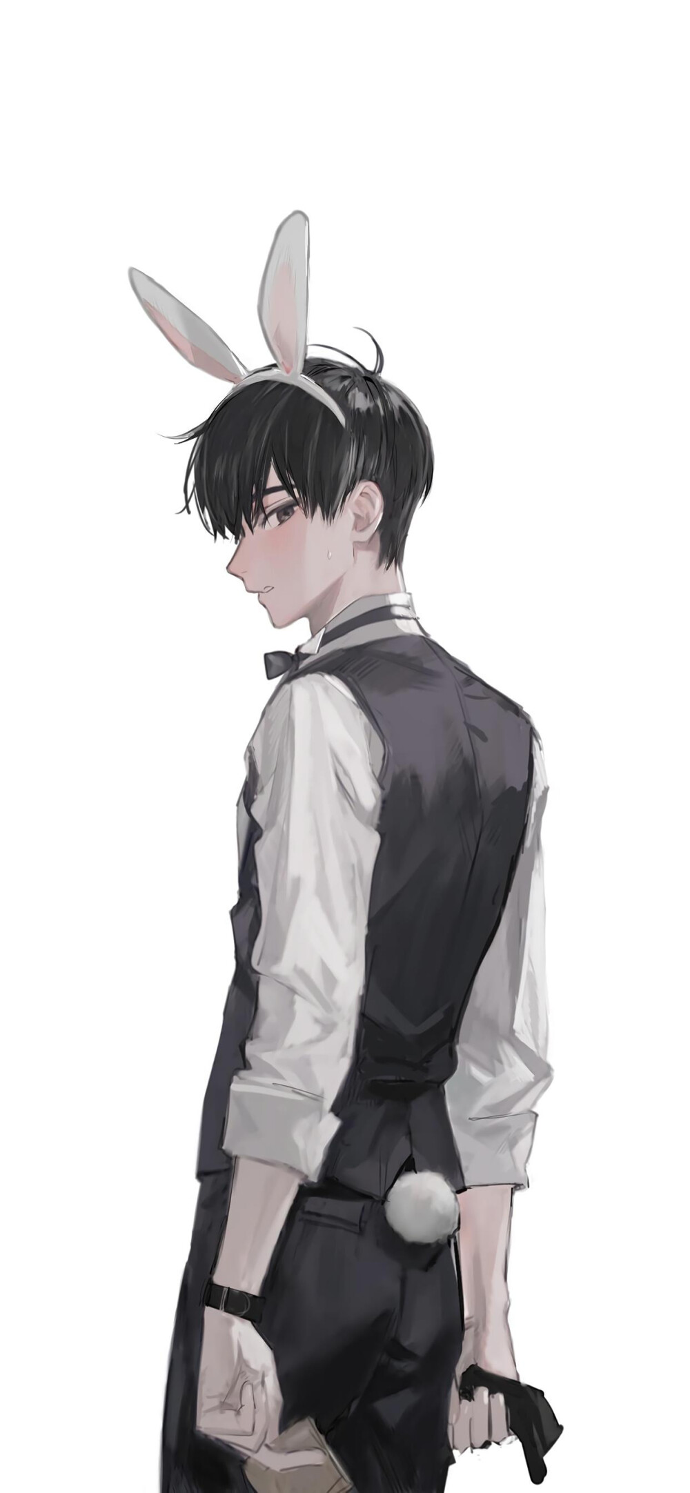 二次元男生插画