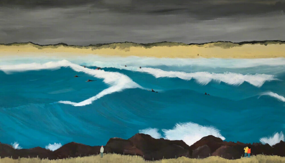 夏天就要去海边。作者：Jean Jullien ​