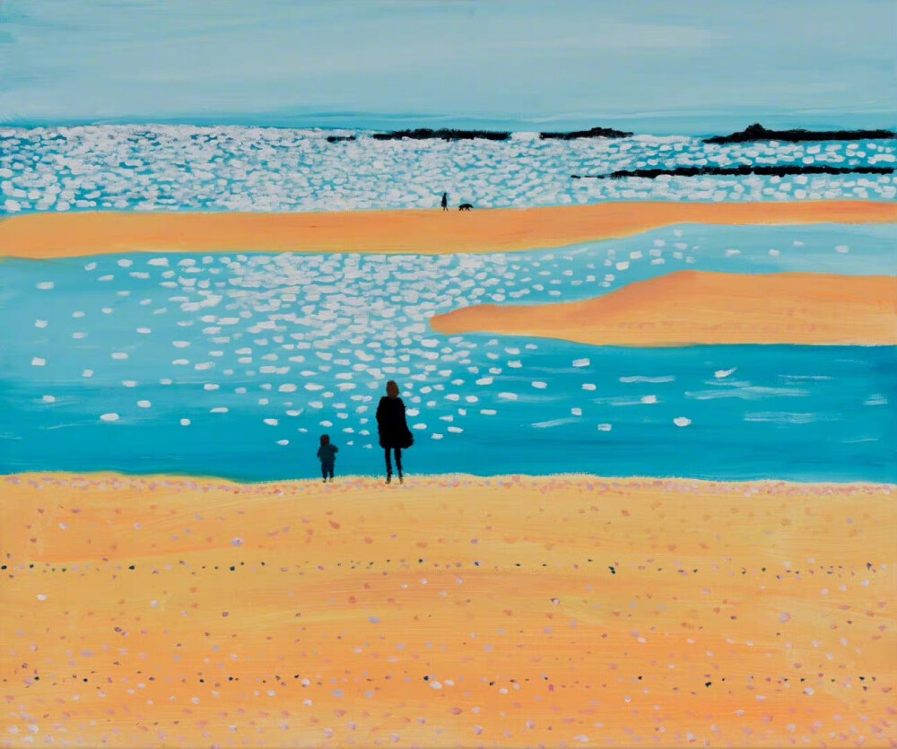 夏天就要去海边。作者：Jean Jullien ​