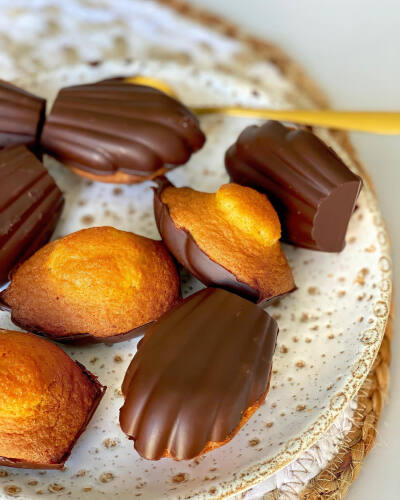 Madeleines coques en chocolat 巧克力壳 玛德琳蛋糕