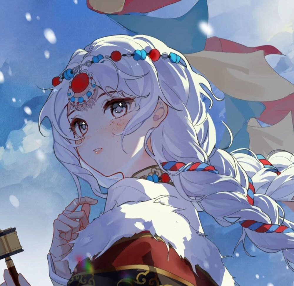 蓝色系头像