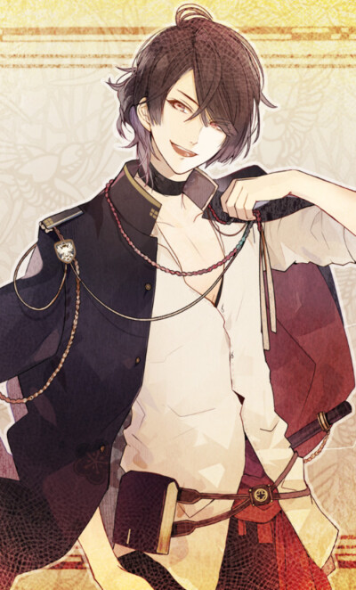 冷然之天秤 乙女游戏
尾崎隼人是电视动画《冷然之天秤》改编自由Otomate开发并于2016年4月发售的同名女性向恋爱冒险游戏《冷然之天秤：帝都幻惑绮谭》的男主角。