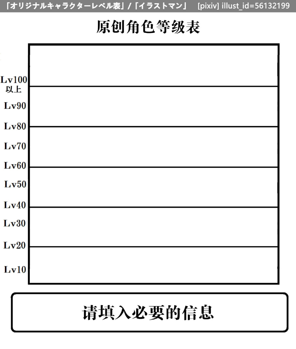 oc创作 oc表格 世界观