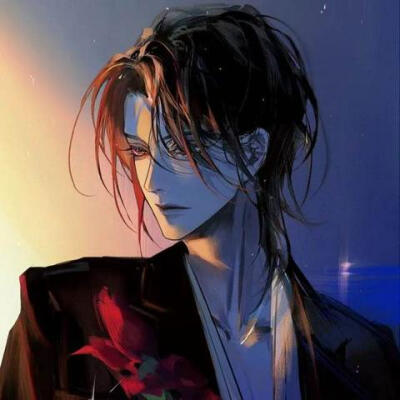 黑白，红发，金发，蓝发，背影，古典。（侵权删）